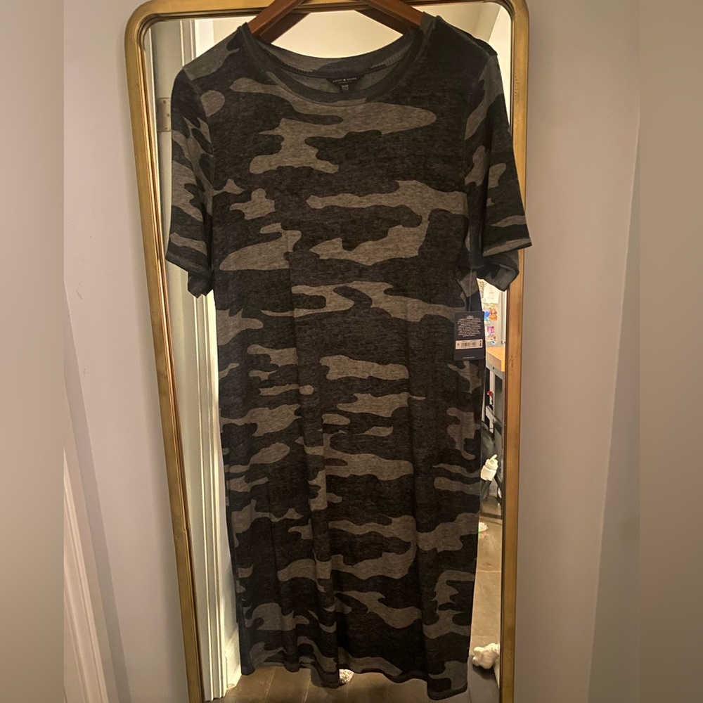 Lucky Brand Camo T-Shirt Dress